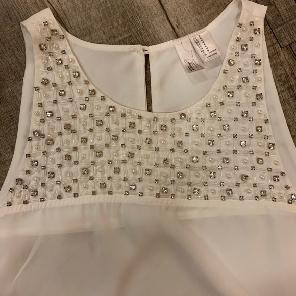 White sheer blouse - Picture 3 of 5